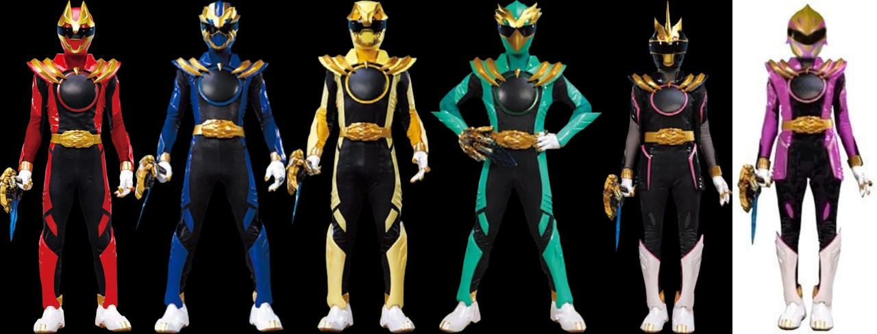 Gozyuger full team my version by Rainbowshadowstar on DeviantArt