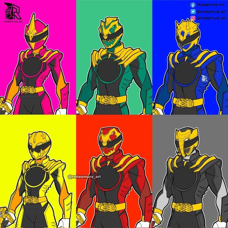 Mighty Morphin Power Rangers In Gozyuger Style by Rainbowshadowstar on ...