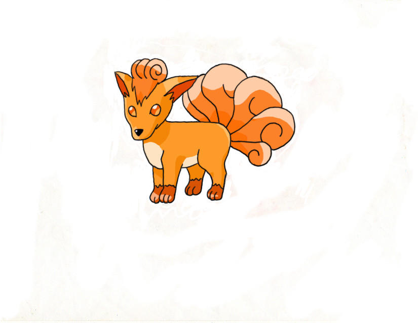 Vulpix 1-renewed-card style by ToraKage-BlackLight on DeviantArt