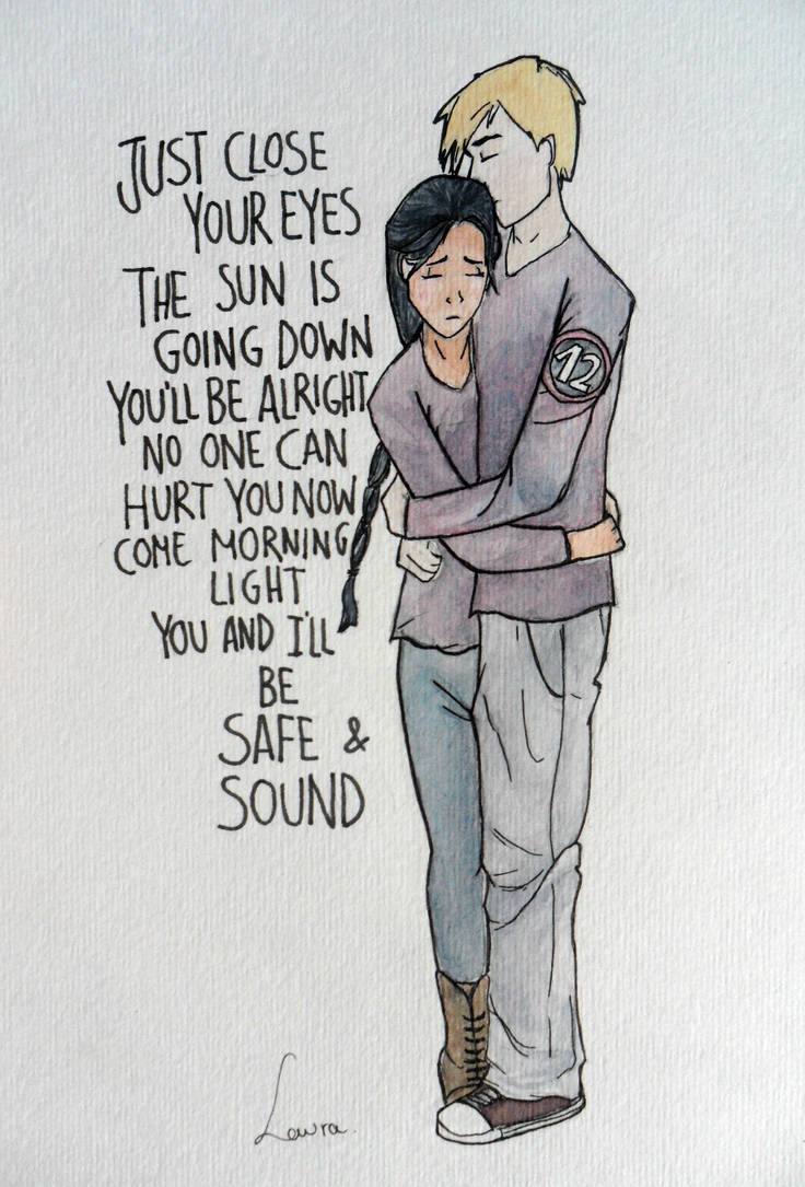 Katniss and PeetaSafe and Sound by EowynLaurelin on DeviantArt