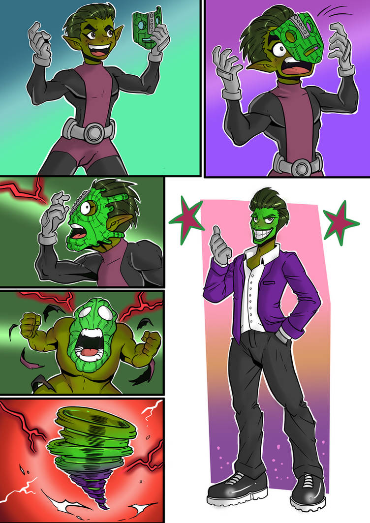 Beast Post Transformation Beast Boy Mask Transformation by nabrams91 on DeviantArt