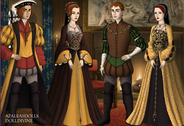 Tudors Scene ~ Narnia ~ Susan and Lucy ~ made on azaleasdolls.com