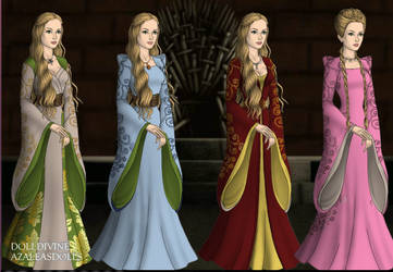 Game-of-Thrones-Azaleas-Dolls, PaperDolls, Suzee, Triad Gallery