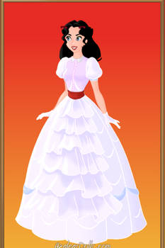 Scarlett O'Hara in white dress  Disney Style