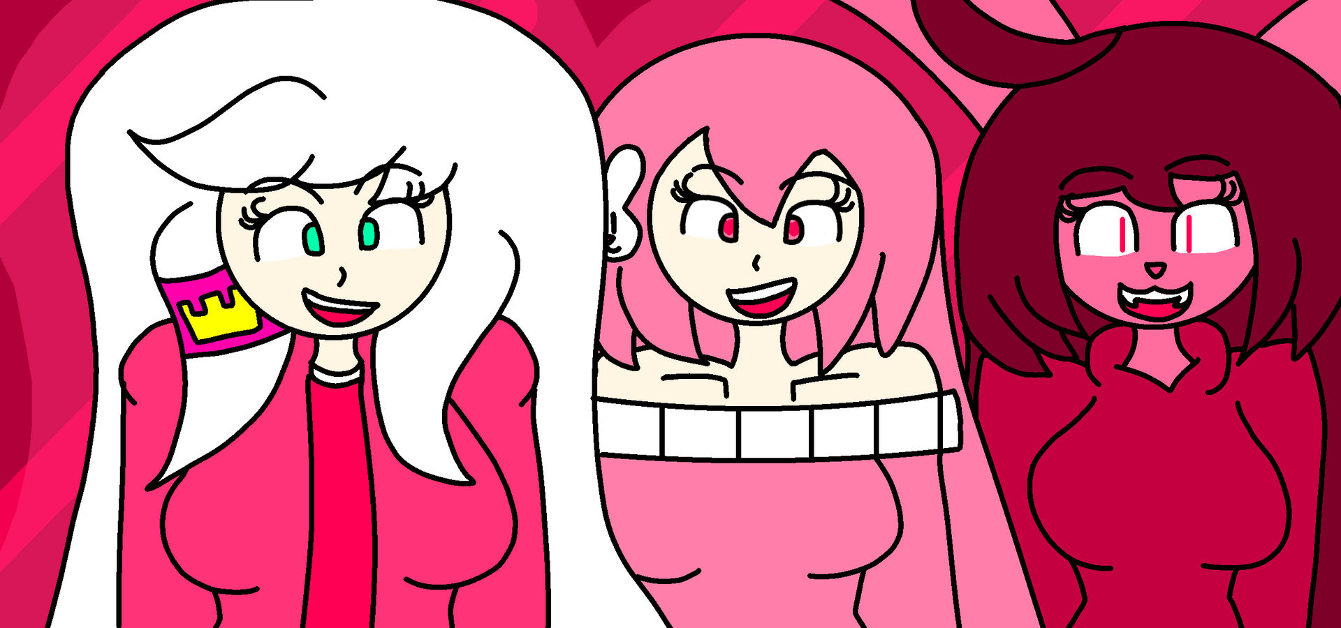 photo Trio Pfp the pink gang pfp for twitter by