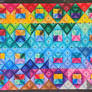 The Colorful Diamonds Rainbow of Triangles