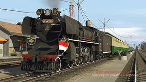 D52086 PJKA Pulling a Penantaran Train 1980s