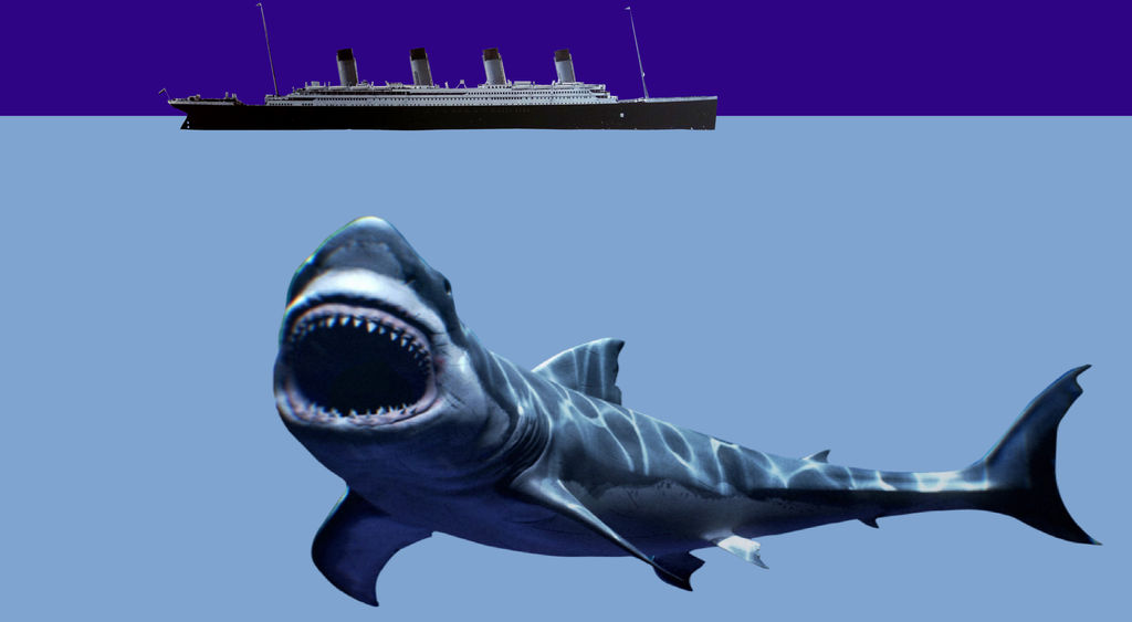Megalodon VS Titanic by JawsandGumballFan24 on DeviantArt