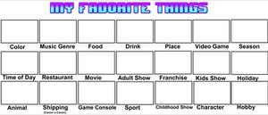 My Favorite Things Meme Template (My Version)