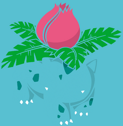 002 Ivysaur - Shaded no eyes