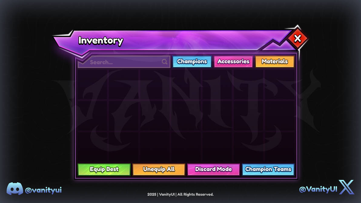 Character Inventory Gui Anime Inventory UI by finleybell1 on DeviantArt