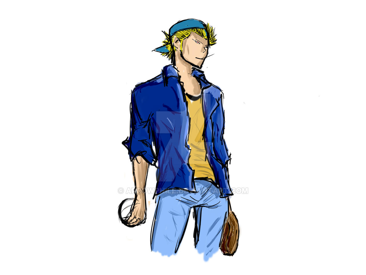 Tokuchi Toua from One Outs by Arrowphile on DeviantArt