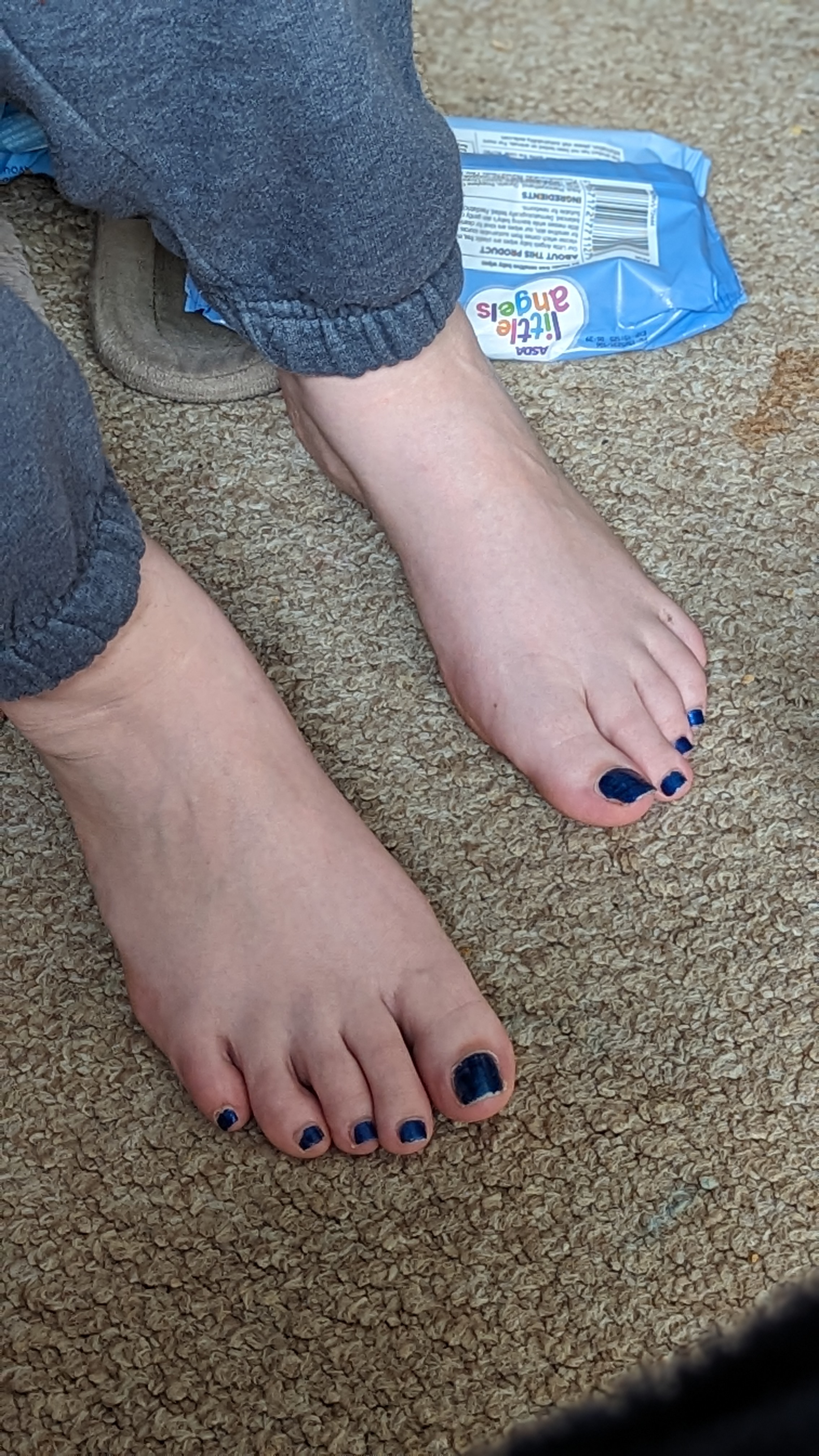Blue Human Foot Blue toes by peidisweetfeet on DeviantArt