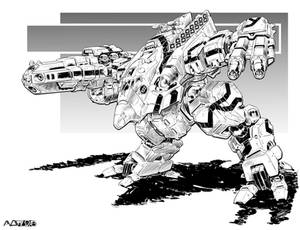 Battletech - Turkina II Assault Mech.