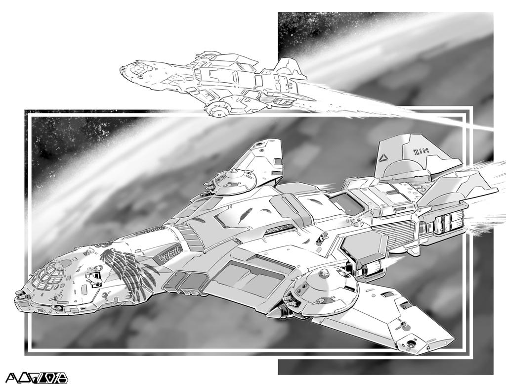 Battletech - Roc class Assault DropShip. by sharlin on DeviantArt
