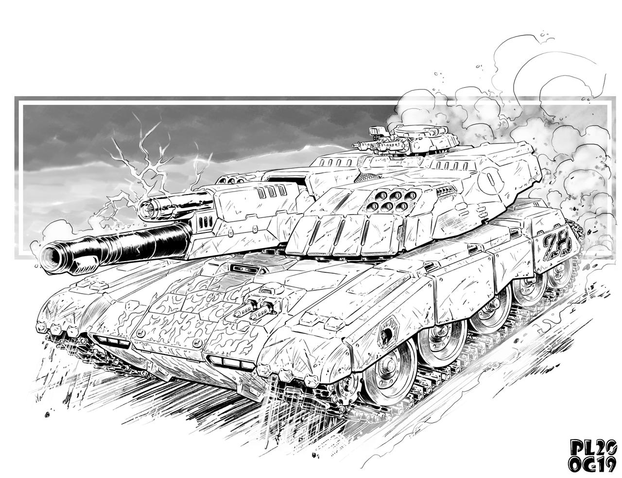 Battletech Tank Battletech - Alke Main Battle Tank by sharlin on DeviantArt