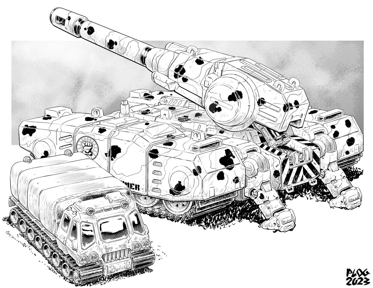 Battletech - Keiler Self-Propelled Gun by sharlin on DeviantArt