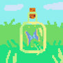 Spyro pixel butterfly jar