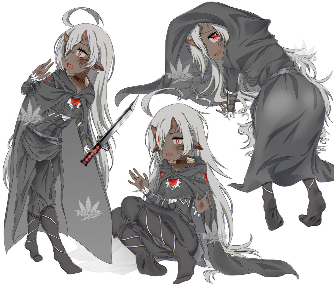 Reference sheet commission by Dracsik on DeviantArt