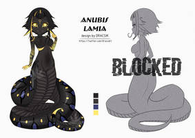 Anubis Lamia Adoptable [open] by Dracsik