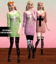 Sims 2 Acid cupcakes SEPARATES
