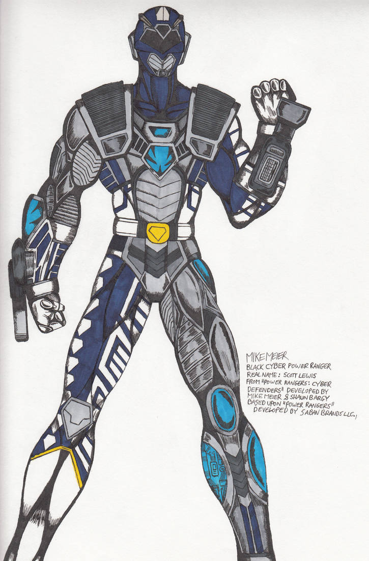 Black Cyber Ranger by MikeX17 on DeviantArt
