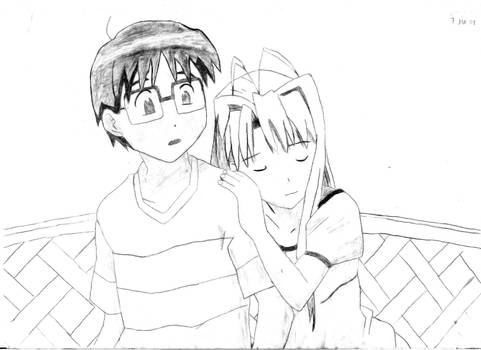 Love Hina scene