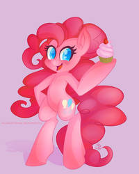 Pinkie Pie and a Cupcake