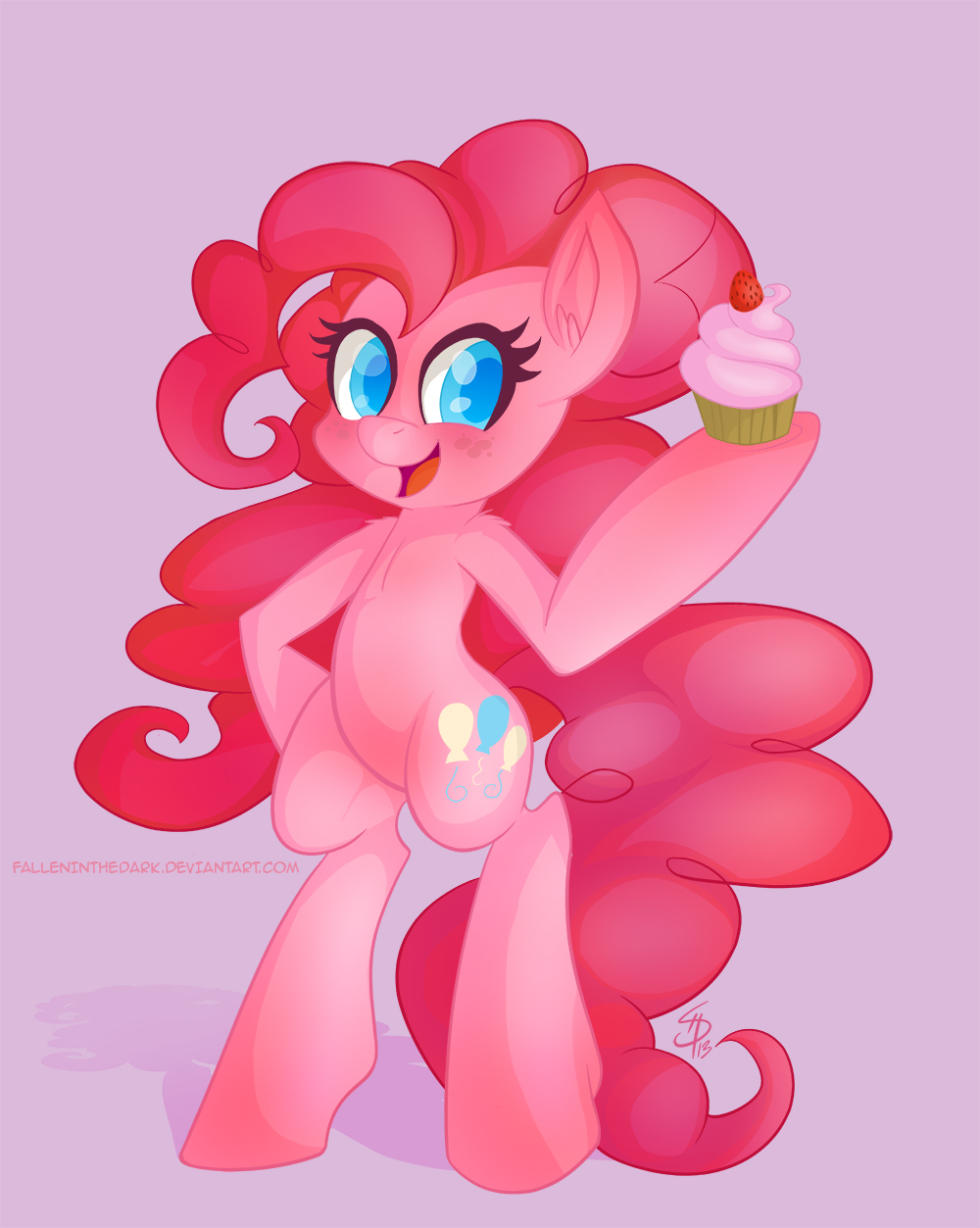 Pinkie Pie and a Cupcake