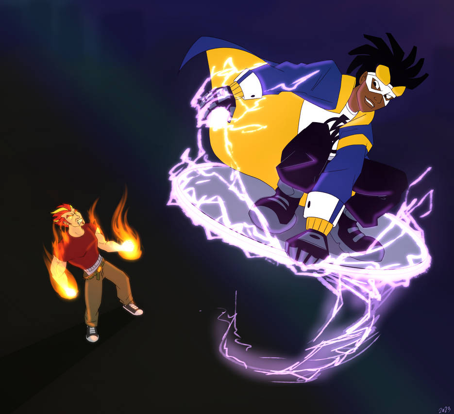 Static Team Deviantart Static vs. Hotstreak by rockycoot on DeviantArt