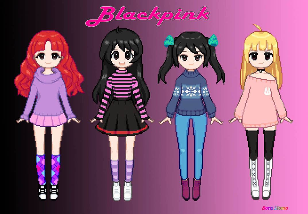 Korean Idol Blackpink Anime
