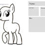 Free To Use My Little Pony Character Sheet