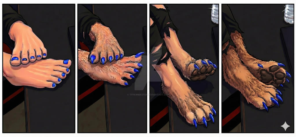 Feet Transform Werewolf Feet Transformation by TFPawMaster on DeviantArt