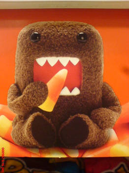 Domo Eating a Candy Corn