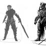 Draw group: black knight concept sketch WIP