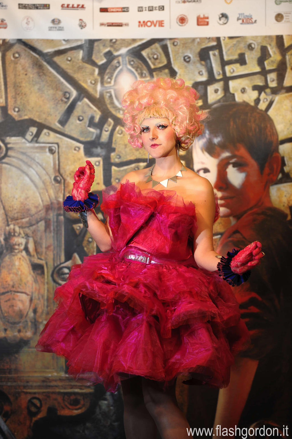 effie trinket red dress Effie Dress Hunger Games Effie Trinket Purple Dress Hotsell