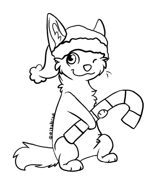 Christmas Adoptable Lineart