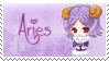 Zodiac Aries Stamp by Nanaiko