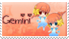 Zodiac Gemini Stamp by Nanaiko