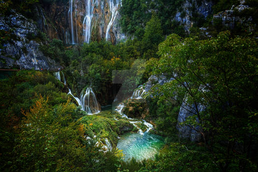 Waterfall Plitvice Croatia