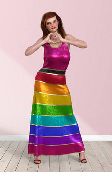 Stacy - Rainbow Dress