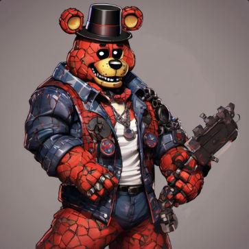 Buff Freddy Fazbear V1 by KeyaanYT on DeviantArt