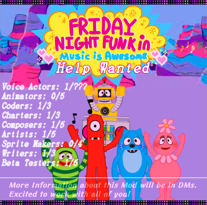 Friday Night Funkin: Music is Awesome HELP WANTED! by JakuaP on DeviantArt