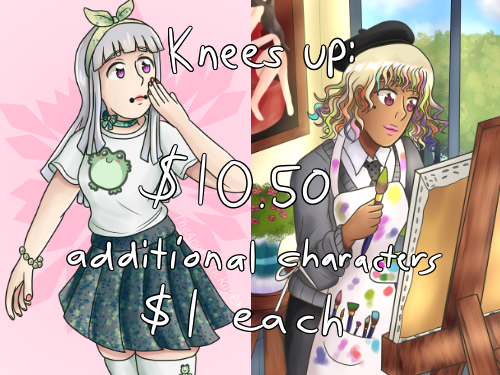 Commissions - Knees Up by TheApatheticKat Commissions - Knees Up by TheApatheticKat
