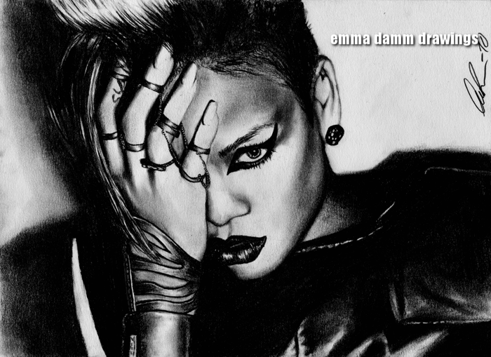 Rihanna drawing