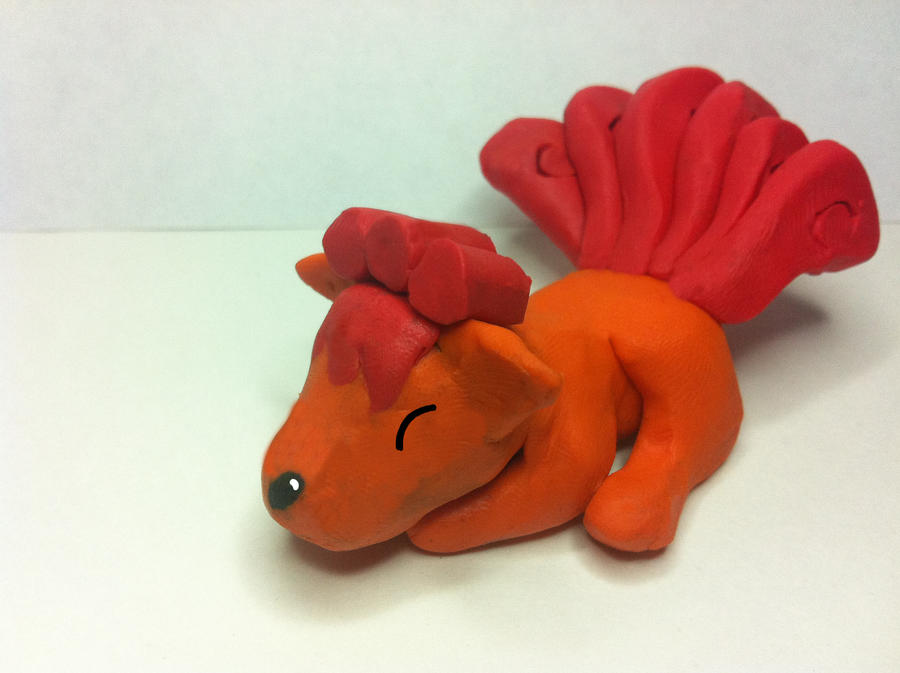 Vulpix Clay Model