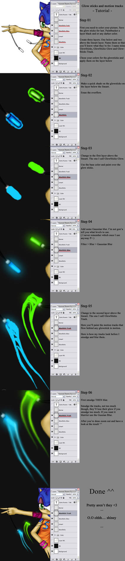 Tutorial PS - Glow Sticks