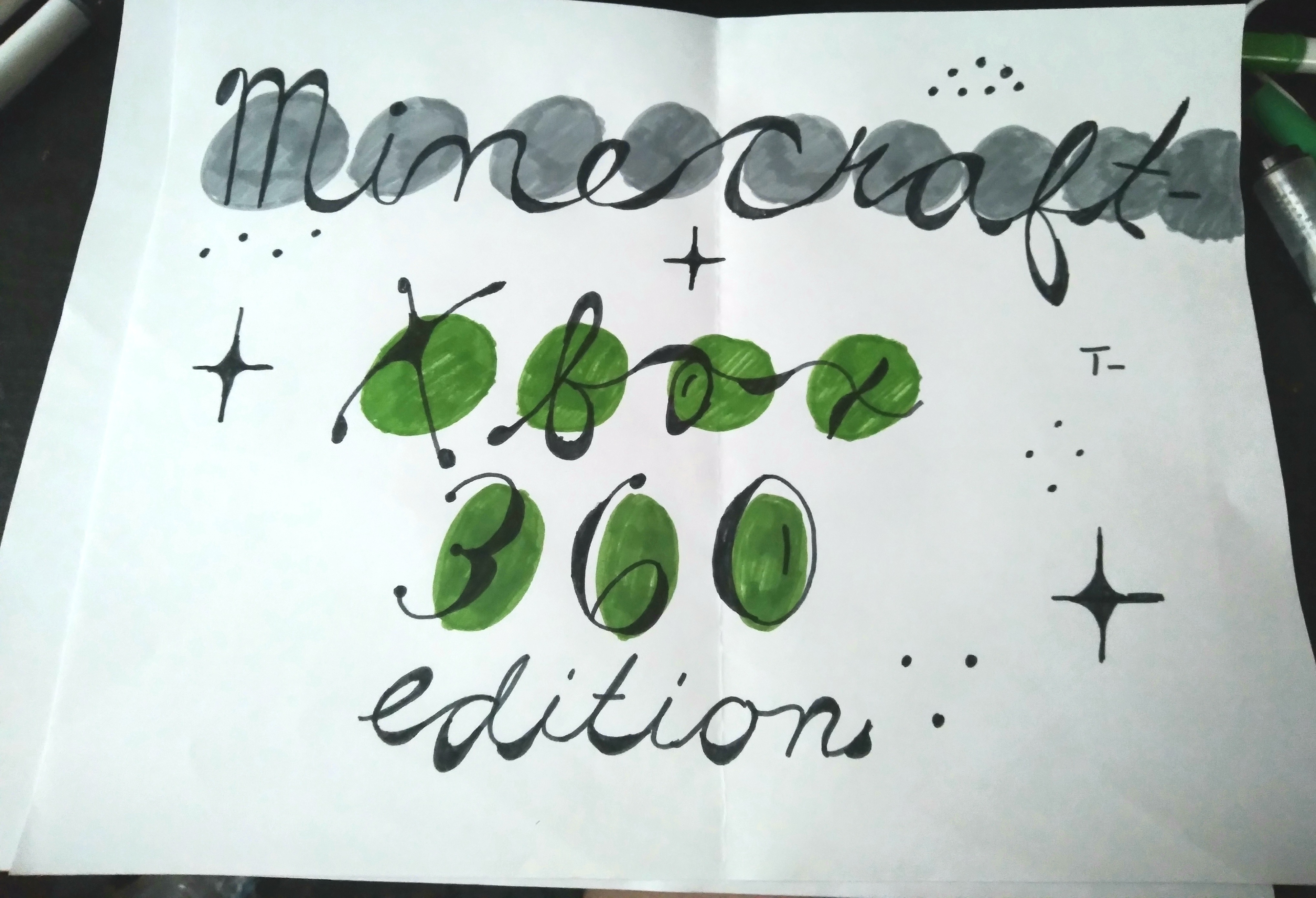 Minecraft Xbox 360 Edition-Fancy Calligraphy by LeeAngel17 on DeviantArt