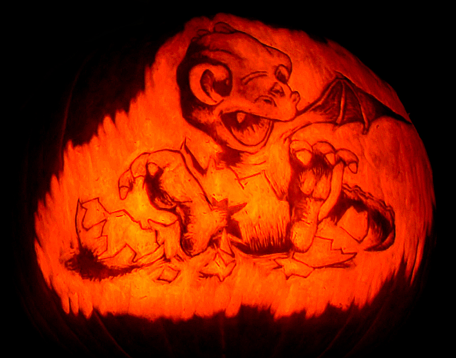 Baby Dragon Pumpkin 2010