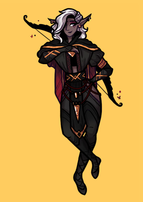 Drow Ranger Design by casual-pancakes on DeviantArt
